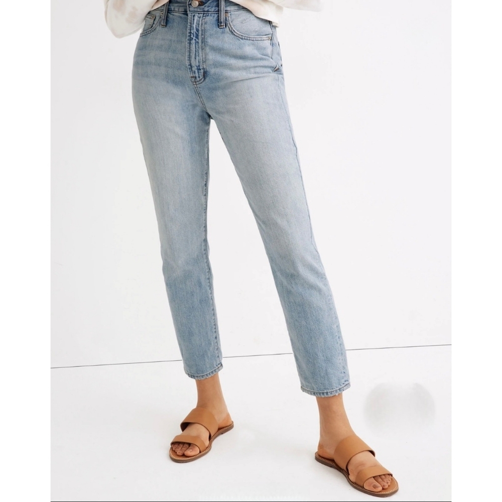 Madewell Sz 25 The Curvy Perfect Vintage Jean High Rise Cotton Denim Tapered Leg